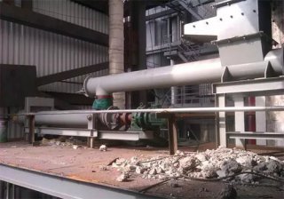 垃圾環保電廠螺旋給料機安裝現場