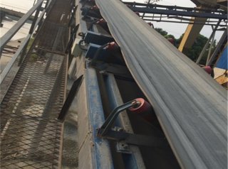 上海碼頭石子沙子卸船安裝ICS-17A型電子皮帶秤案